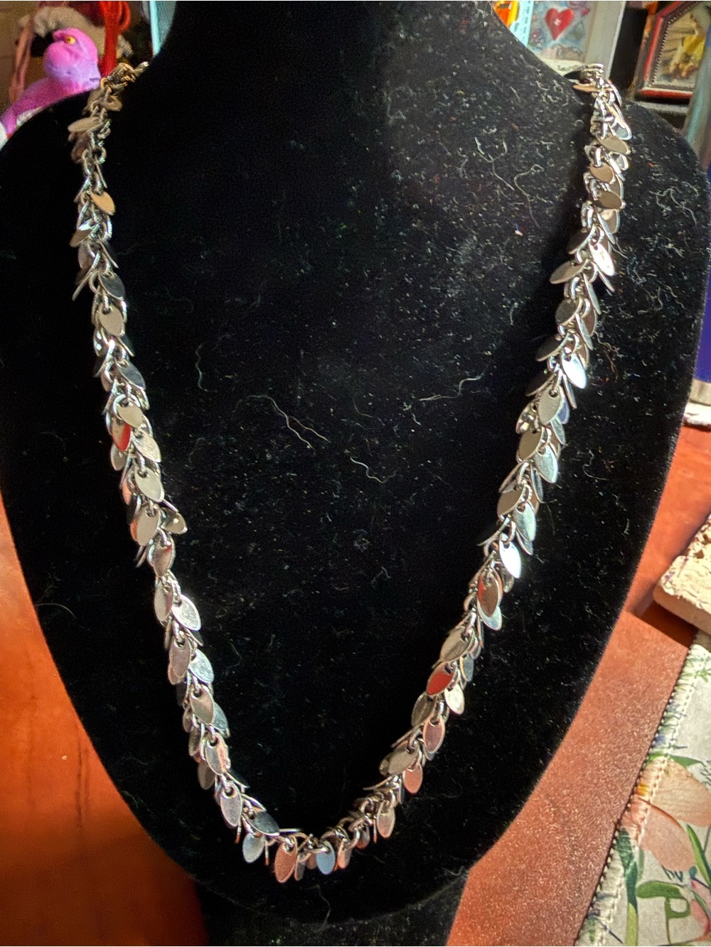 Silver Women’s Multi-Disc Chain Necklace - Stylish Silver Jewelry